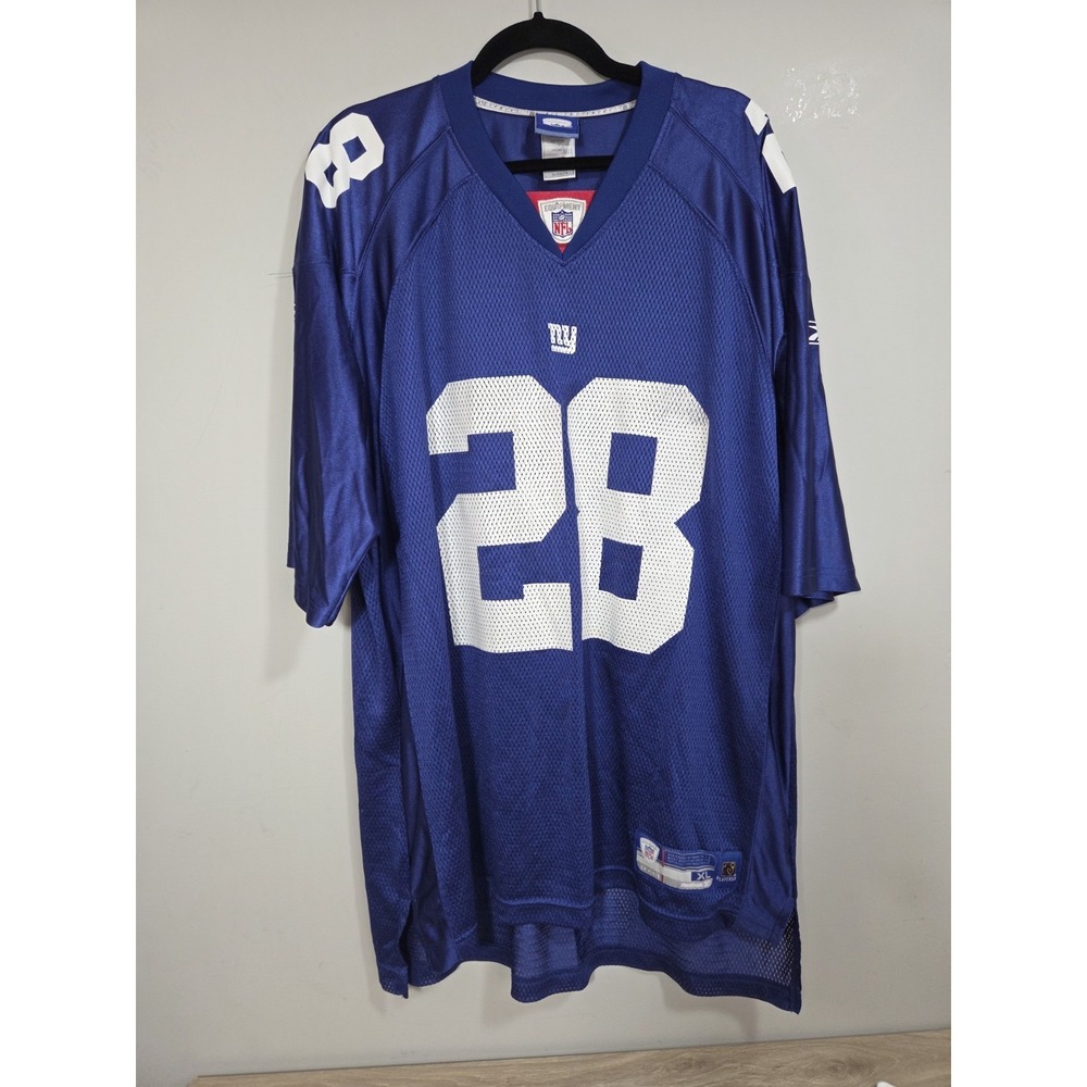 Vintage  NY Giants Wilson #28 Reebok‎ Jersey Blue Size XL